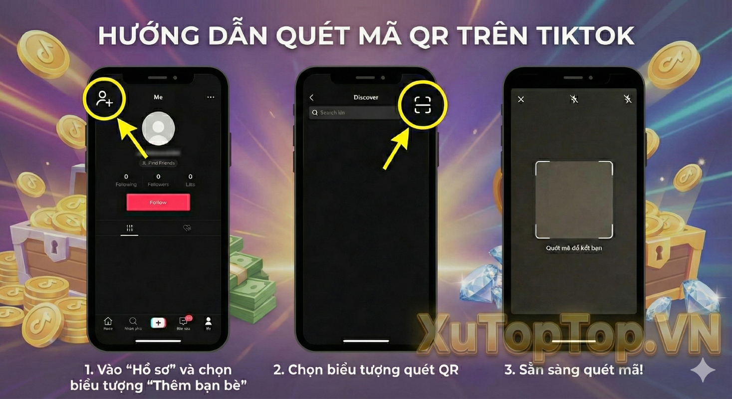 hướng dẫn quét qr trên tiktok